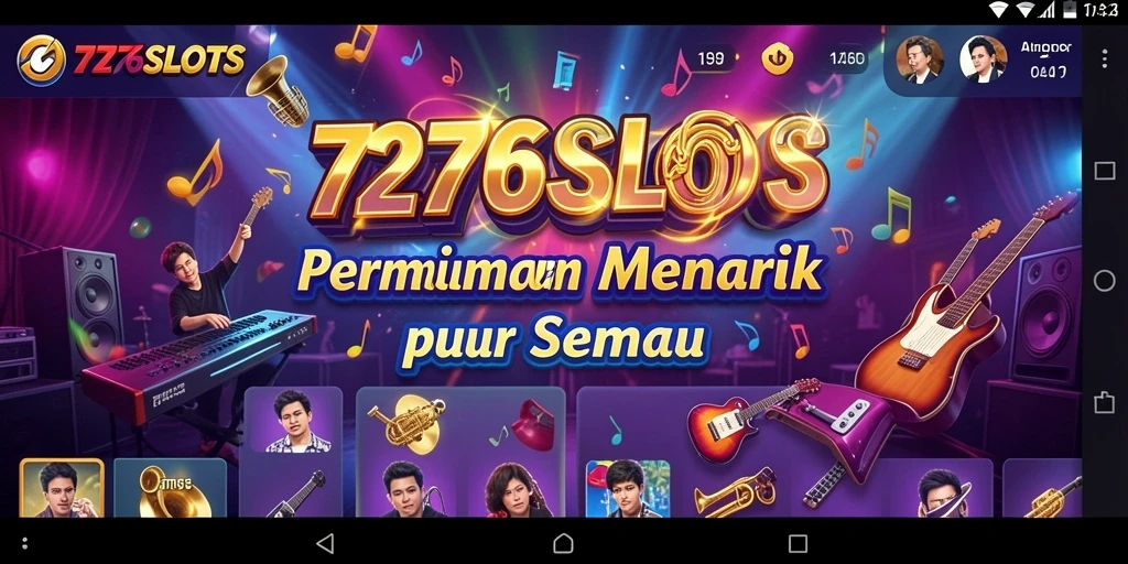 Tampilan Gameplay 7276SLOTS yang menarik dengan musik yang mendebarkan.