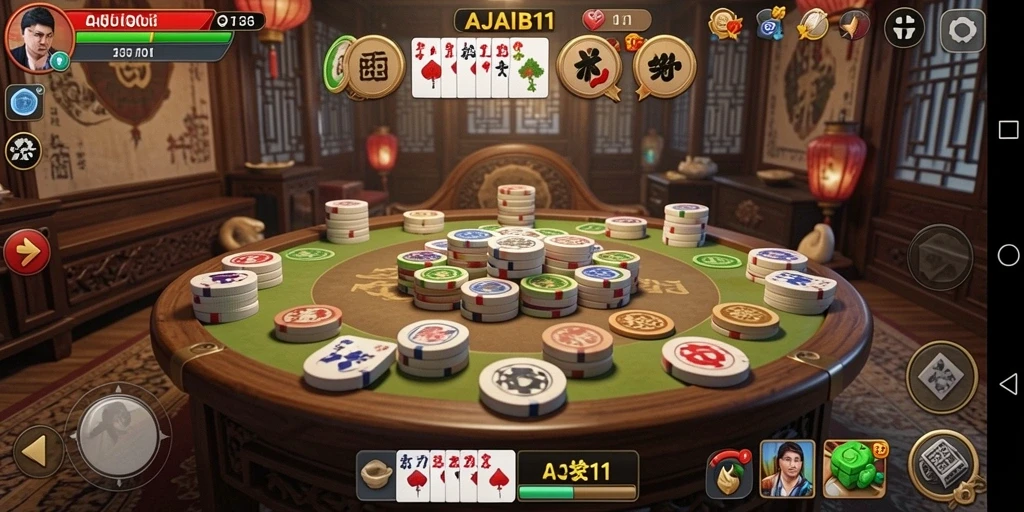 Tampilan screenshot AJAIB11 dengan gameplay QiuQiu yang menarik.