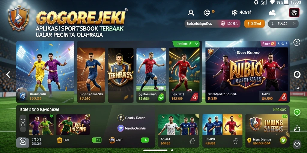 Tampilan gameplay menarik dari aplikasi GOGOREJEKI sebagai Sportsbook.