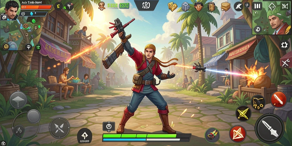 Tangkapan layar utama S80 menampilkan aksi seru dan intens gameplay.