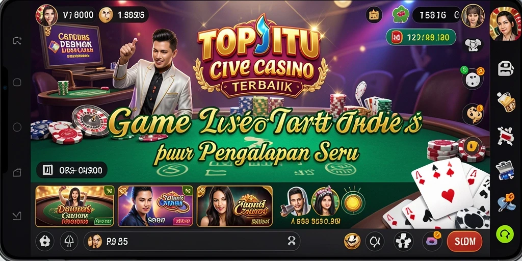 Gameplay mendebarkan dengan dealer langsung di TOPJITU.