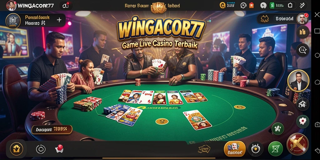 Tampilan menarik dari gameplay Live Casino di WINGACOR77.
